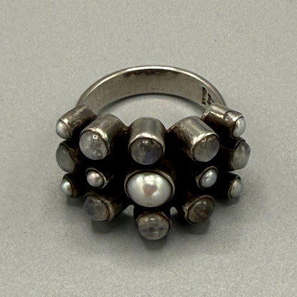 Estate Sterling Silver Moonstone Ring