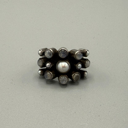 Estate Sterling Silver Moonstone Ring