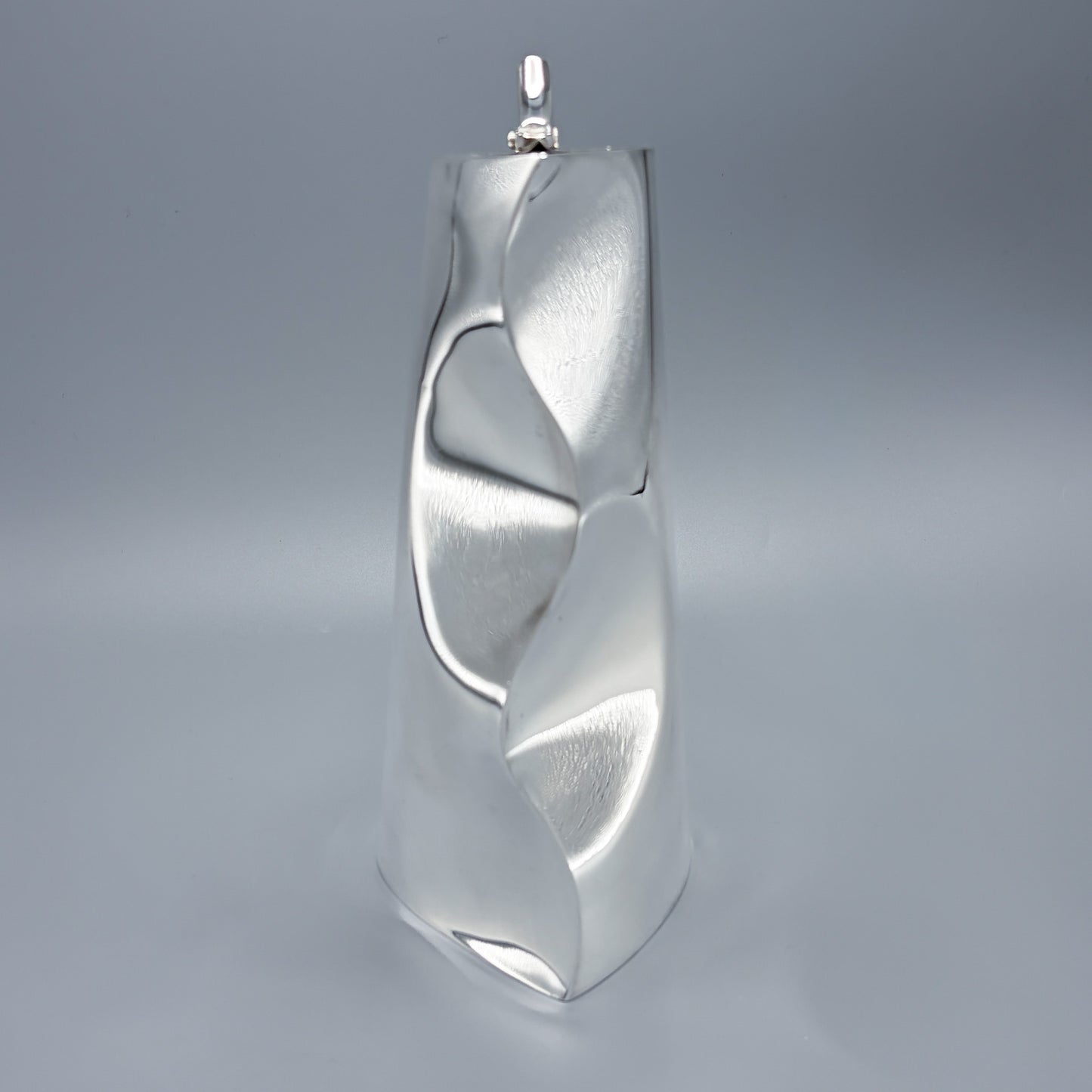 Sterling silver Modernist Decanter with Hinged Lid by Ravissant