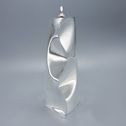 Sterling silver Modernist Decanter with Hinged Lid by Ravissant