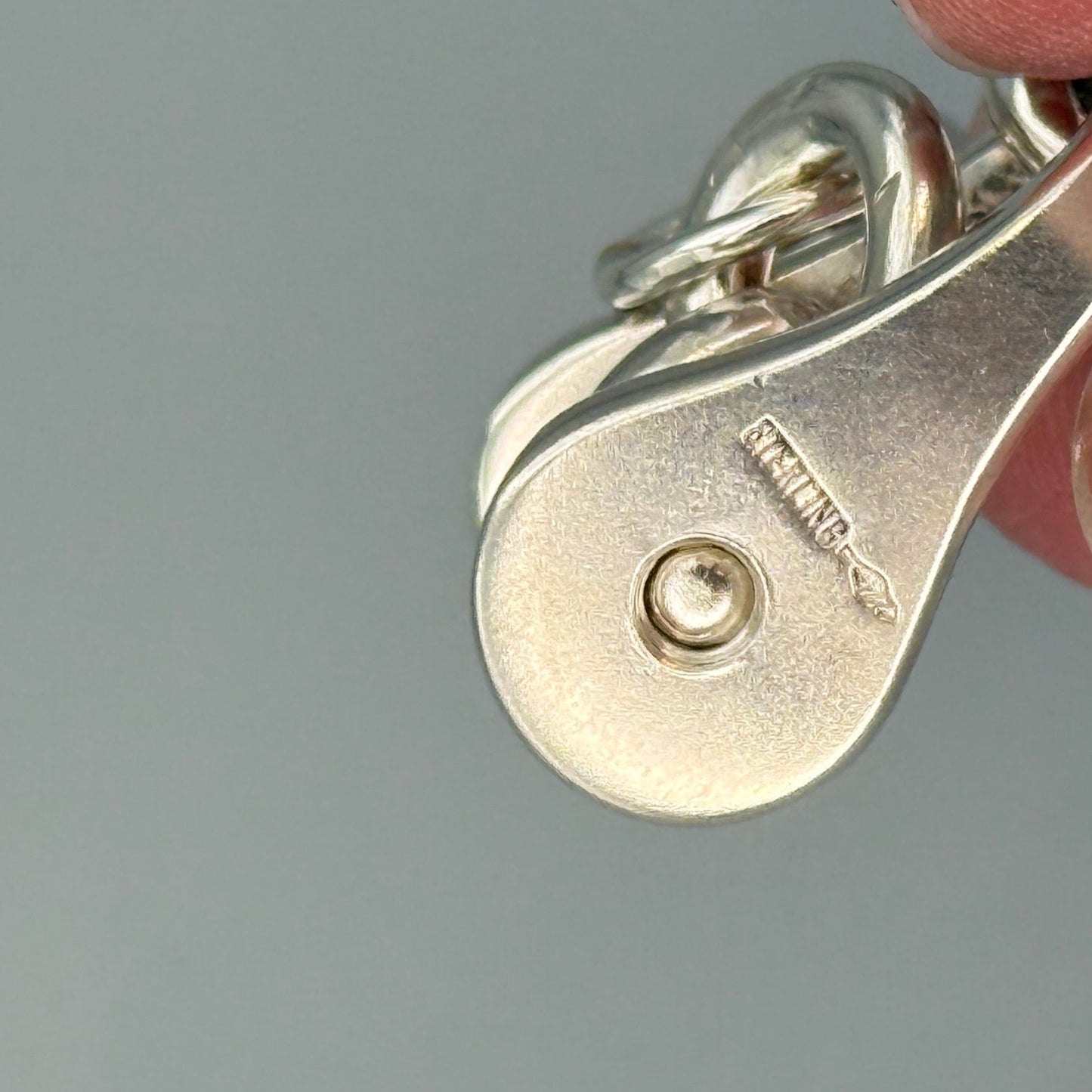 Estate Sterling Silver Large Horsebit Bracelet