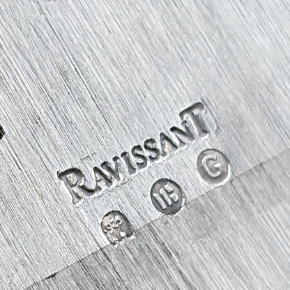 Sterling silver Modernist Decanter with Hinged Lid by Ravissant