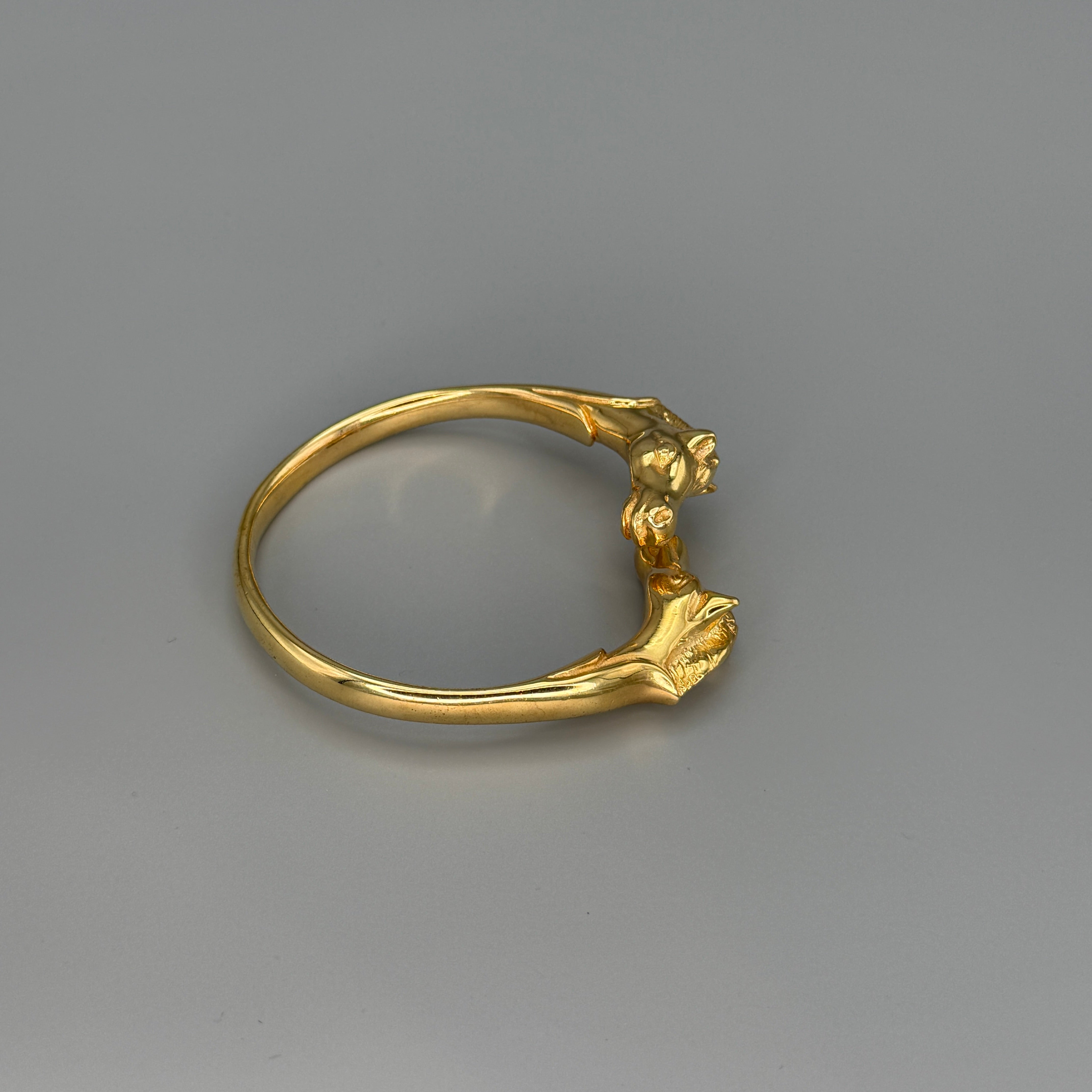 Estate Hermes Gold Vermeil Double Horse Cuff – Gallery 925