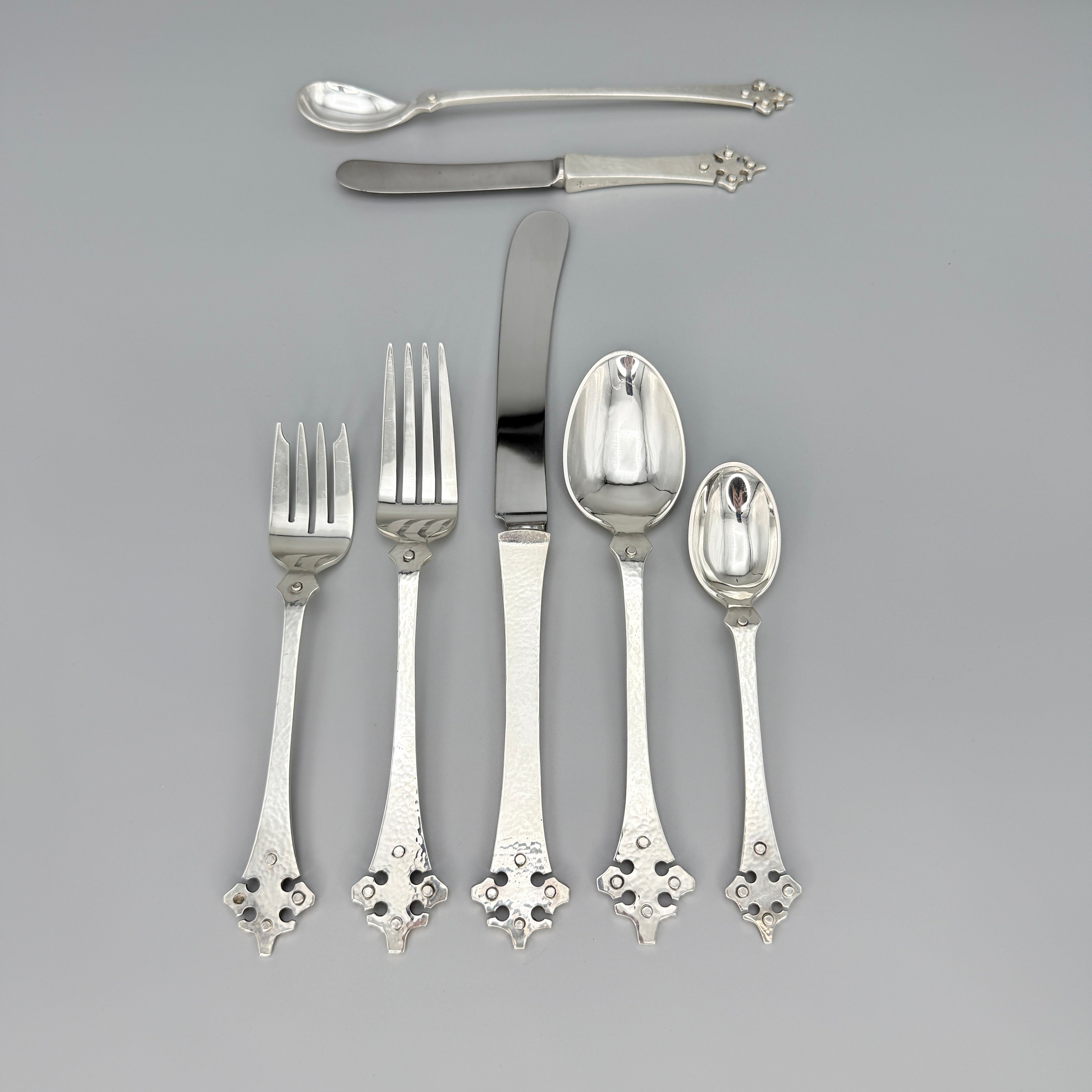 Estate Old Newbury Crafters Sterling Silver Hand Wrought