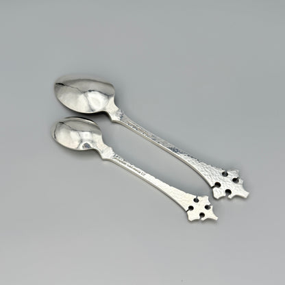 Estate Old Newbury Crafters Sterling Silver Hand Wrought "Crusaders" Pattern