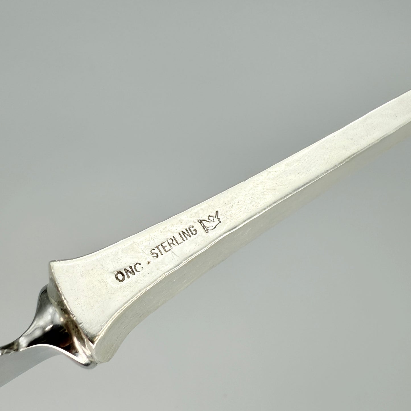 Estate Old Newbury Crafters Sterling Silver Hand Wrought "Crusaders" Pattern