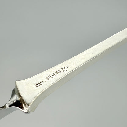 Estate Old Newbury Crafters Sterling Silver Hand Wrought "Crusaders" Pattern