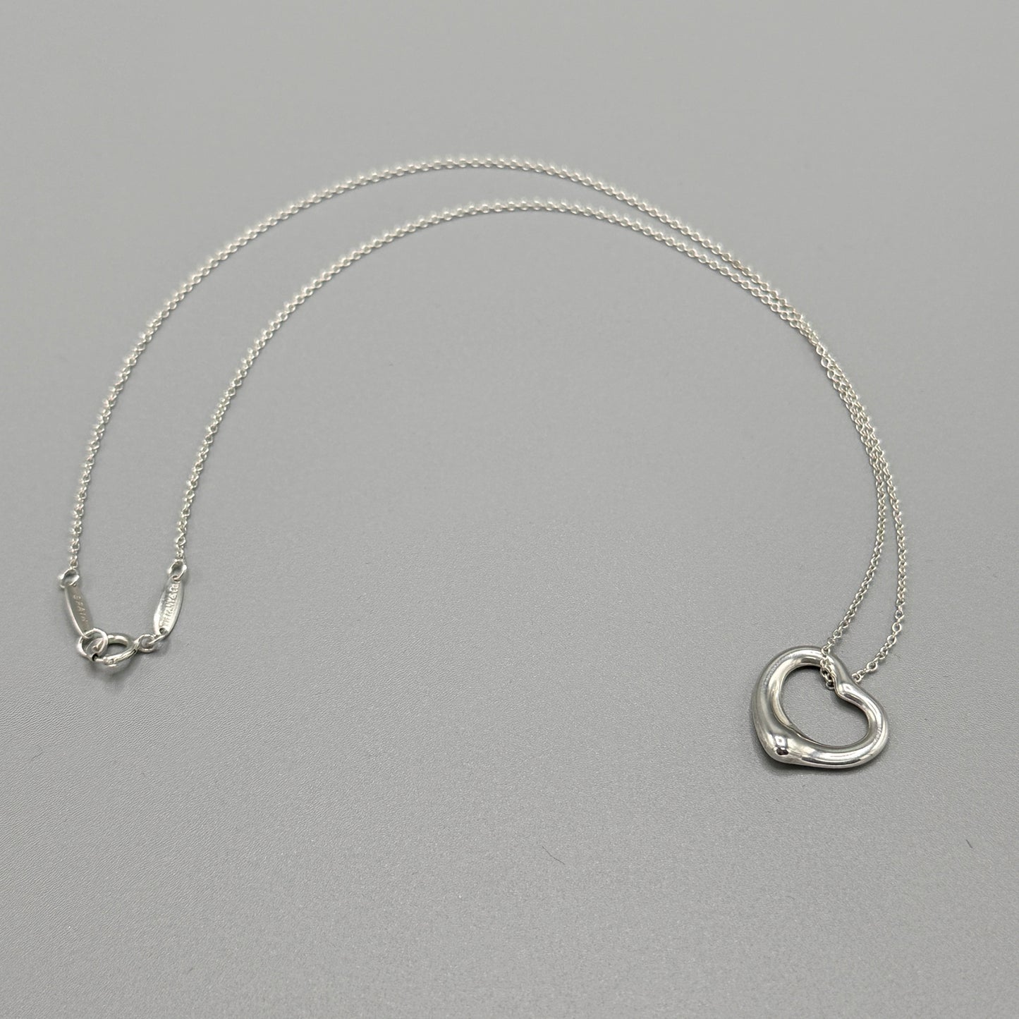 Estate Tiffany & Co. Open Heart Necklace by Elsa Peretti