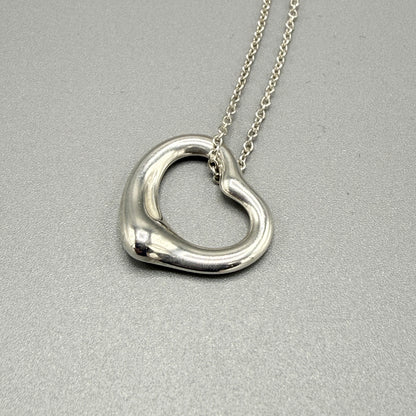 Estate Tiffany & Co. Open Heart Necklace by Elsa Peretti