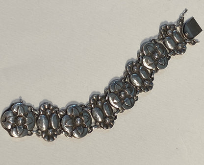 Georg Jensen Sterling Floral Bracelet Design No. 27