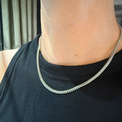Estate Sterling Silver Snake Chain Necklace