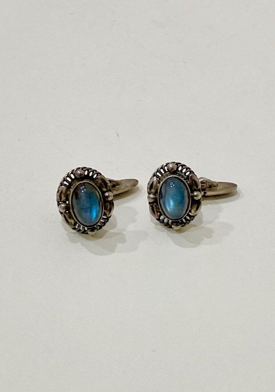 George Jensen Cufflinks with Labradorite No. 17