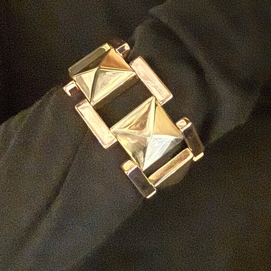 Estate Tiffany & Co. 14kt Yellow and Rose Gold Geometric Bracelet