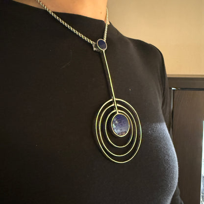 Estate Sterling Silver Rope Chain Necklace