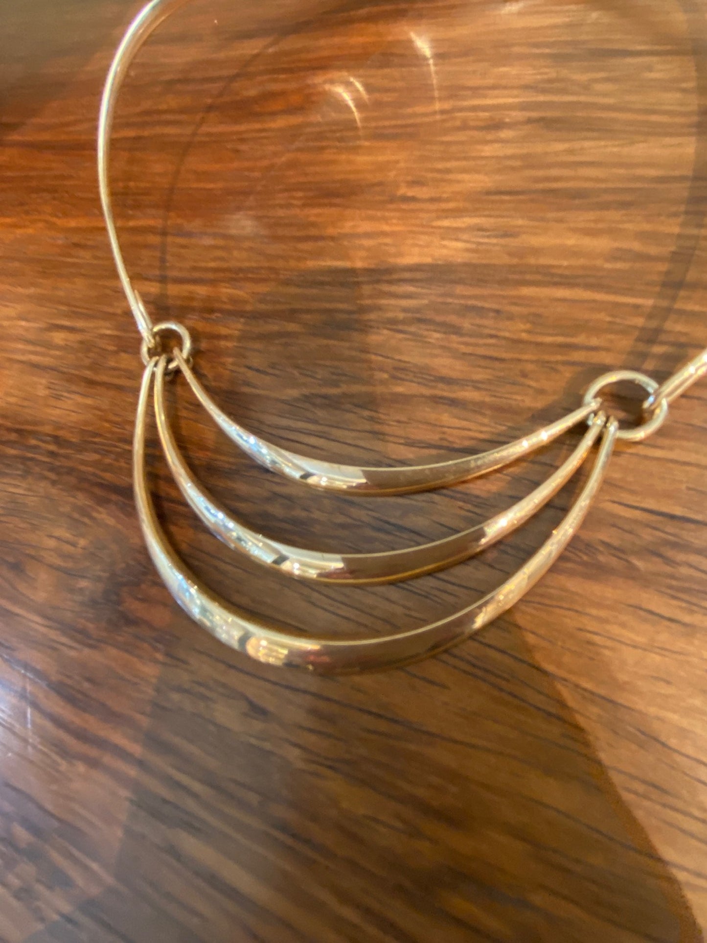 Estate Hans Hansen 14K Gold Modernist Neck Ring