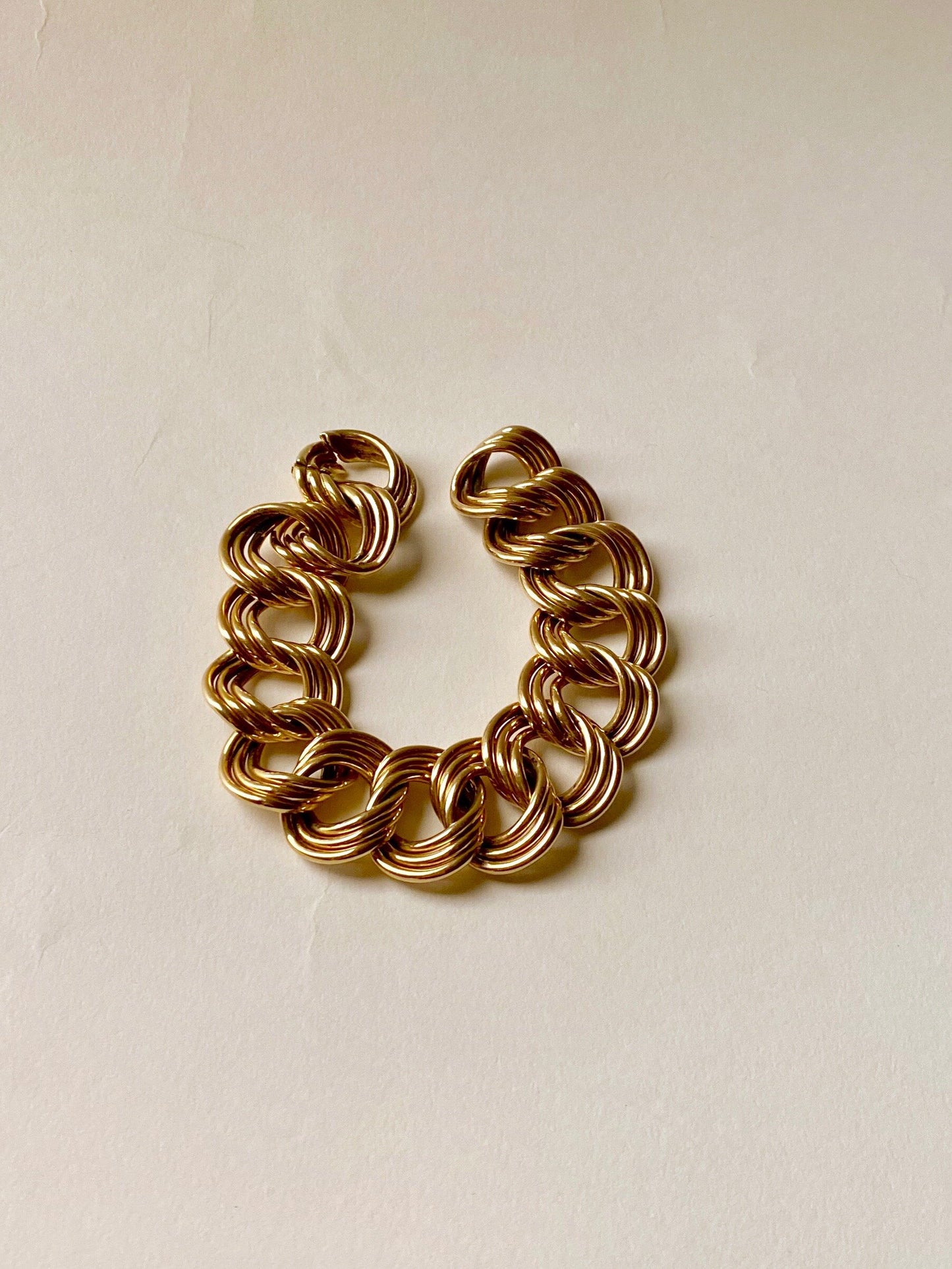 Gold Chain Link Bracelet