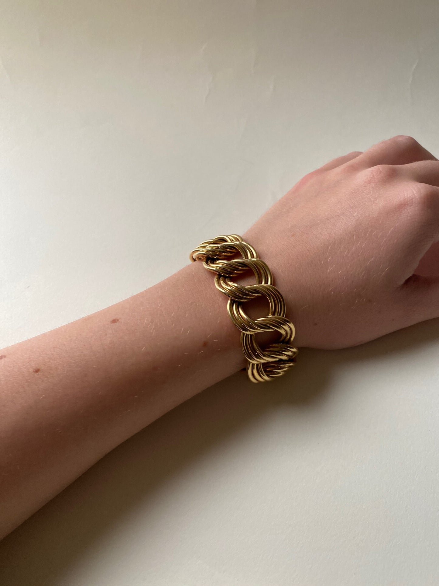 Gold Chain Link Bracelet