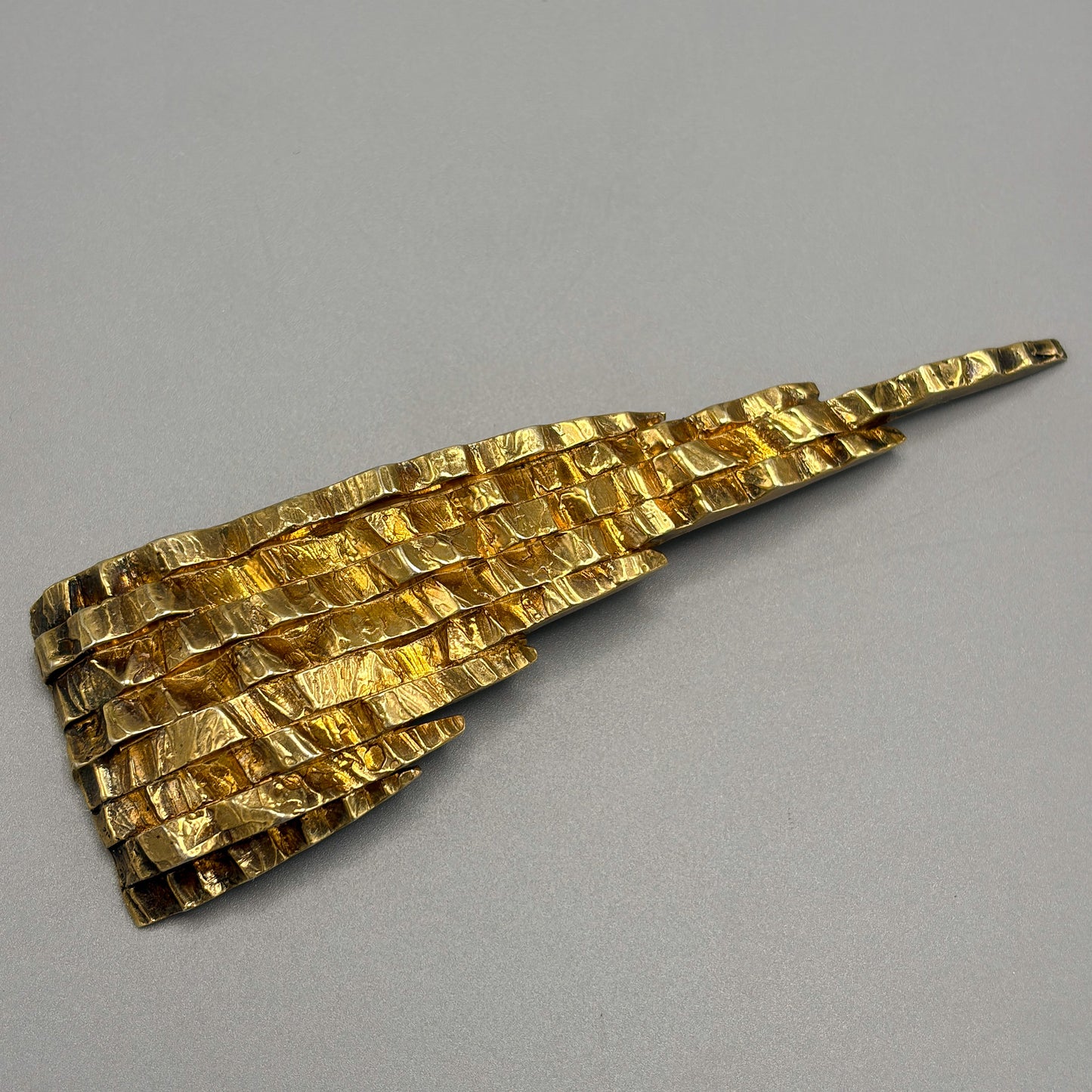 Estate Sterling Silver Vermeil Brooch by N.E. Sodermark