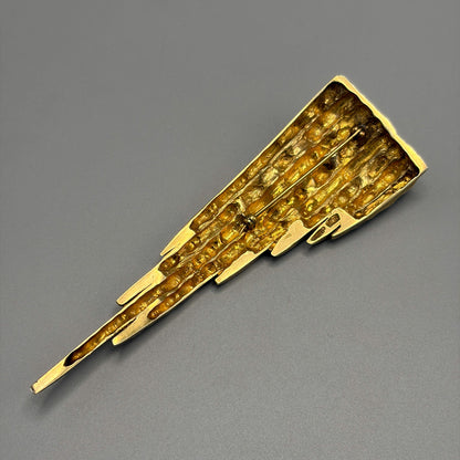 Estate Sterling Silver Vermeil Brooch by N.E. Sodermark