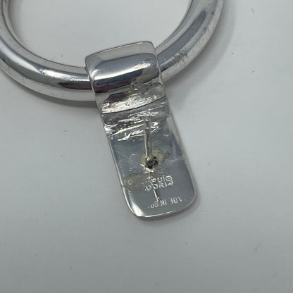 Estate Sterling Silver Puig Doria Circular Drop Post Earrings