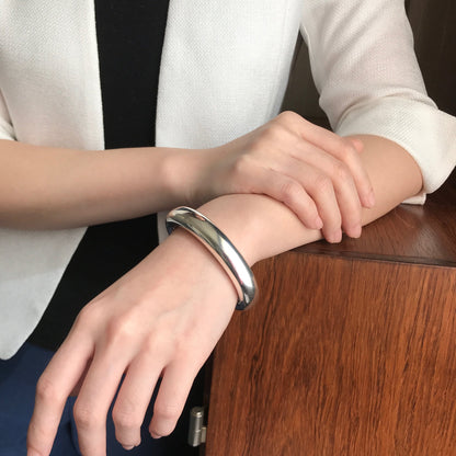 Georg Jensen Sterling Silver "Aura" Cuff Bracelet by Anne Ammitzbøl No. A29