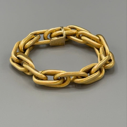 Estate 18KT Gold Tiffany & Co. Textured Twisted Bracelet