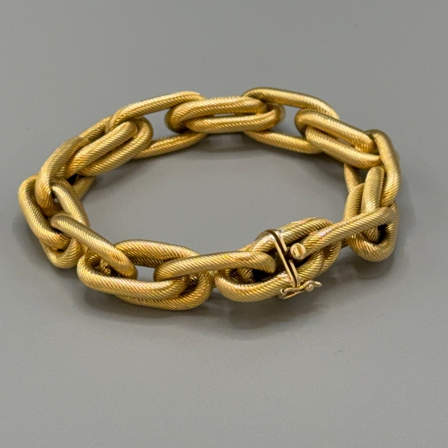 Estate 18KT Gold Tiffany & Co. Textured Twisted Bracelet