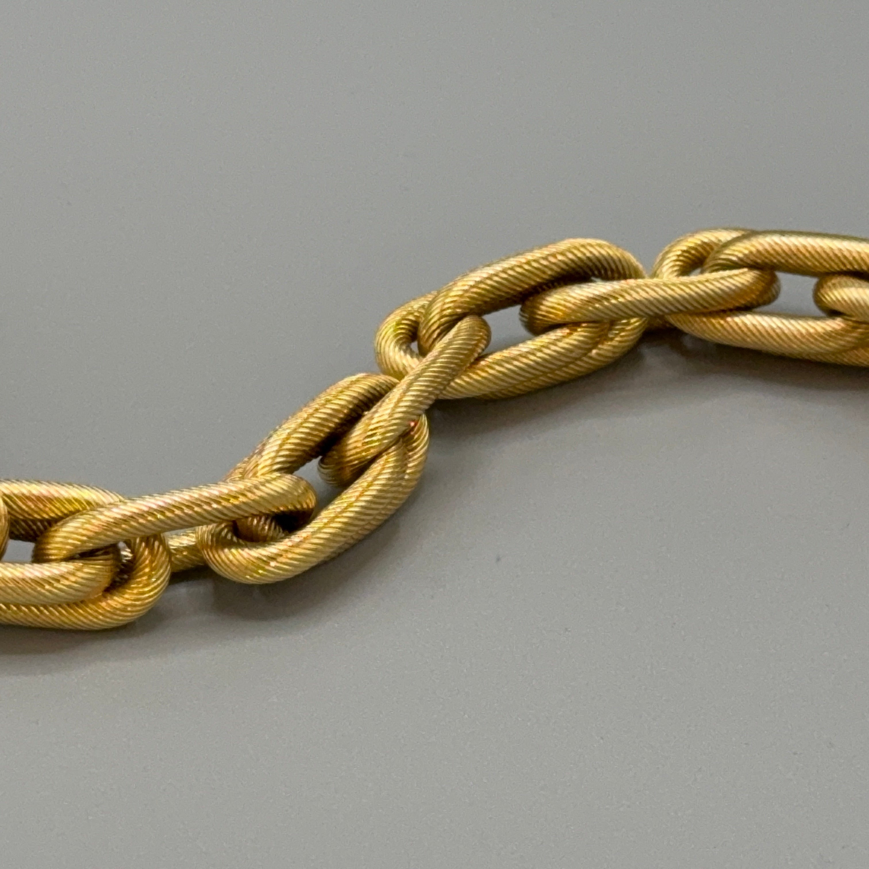 Estate 18KT Gold Tiffany & Co. Textured Twisted Bracelet – Gallery 925