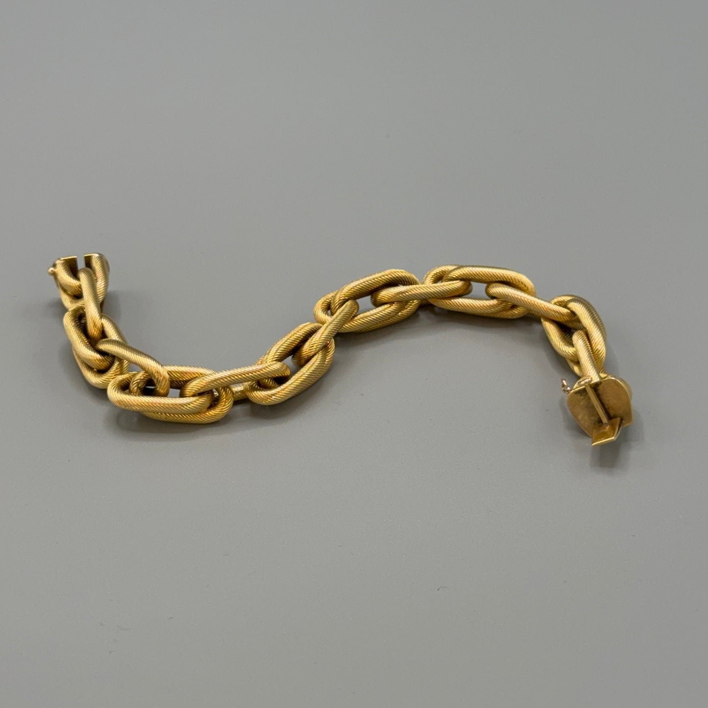 Estate 18KT Gold Tiffany & Co. Textured Twisted Bracelet