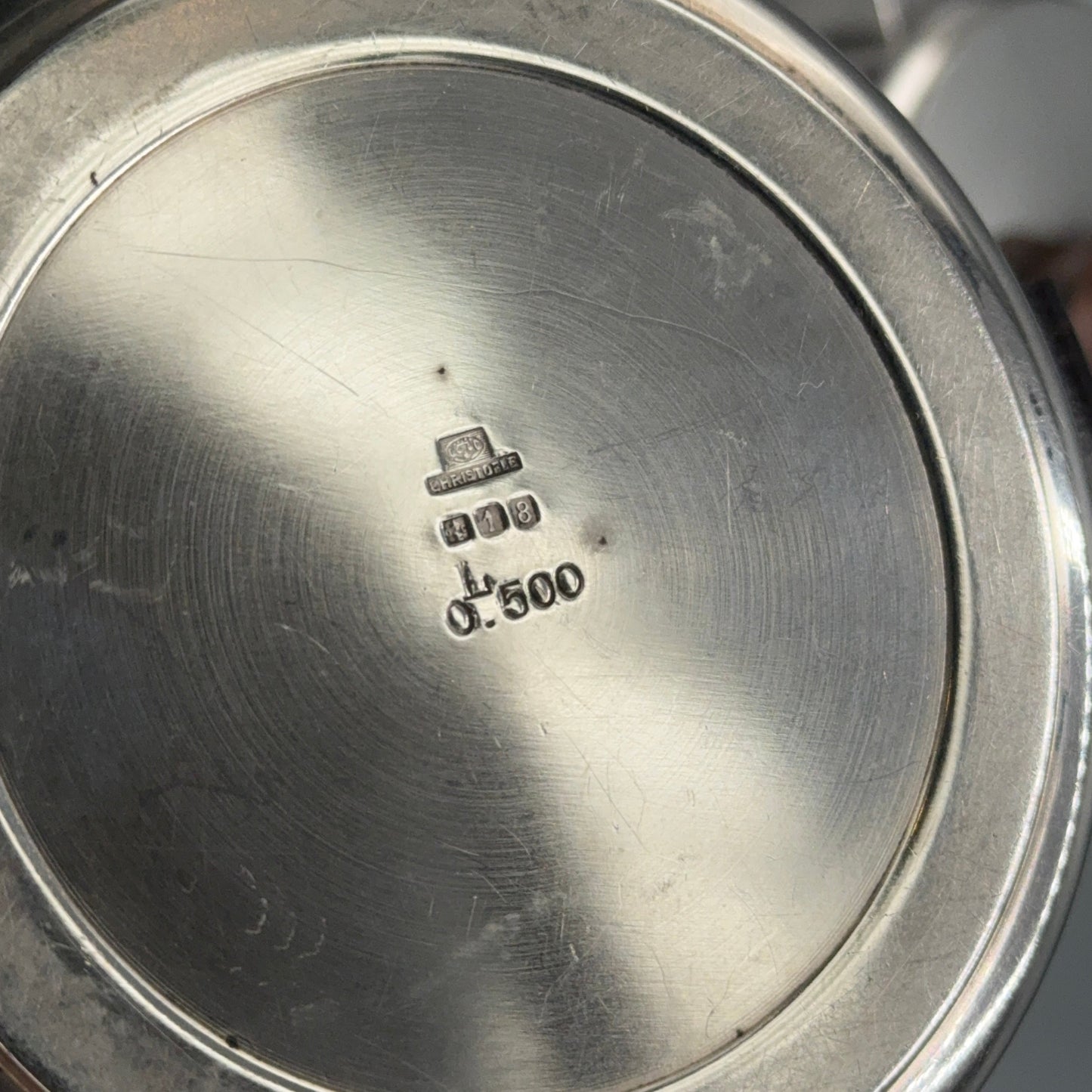 Estate Christofle Silver Plated Art Deco Tea Set by Luc Lanel