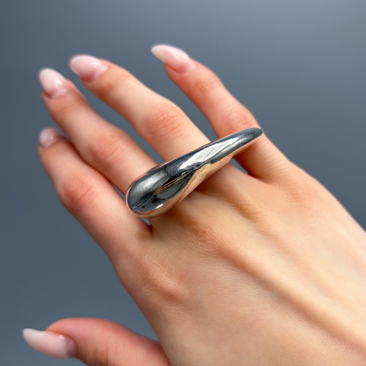 Estate Sterling Silver Statement Ring by Montserrat Guardiola