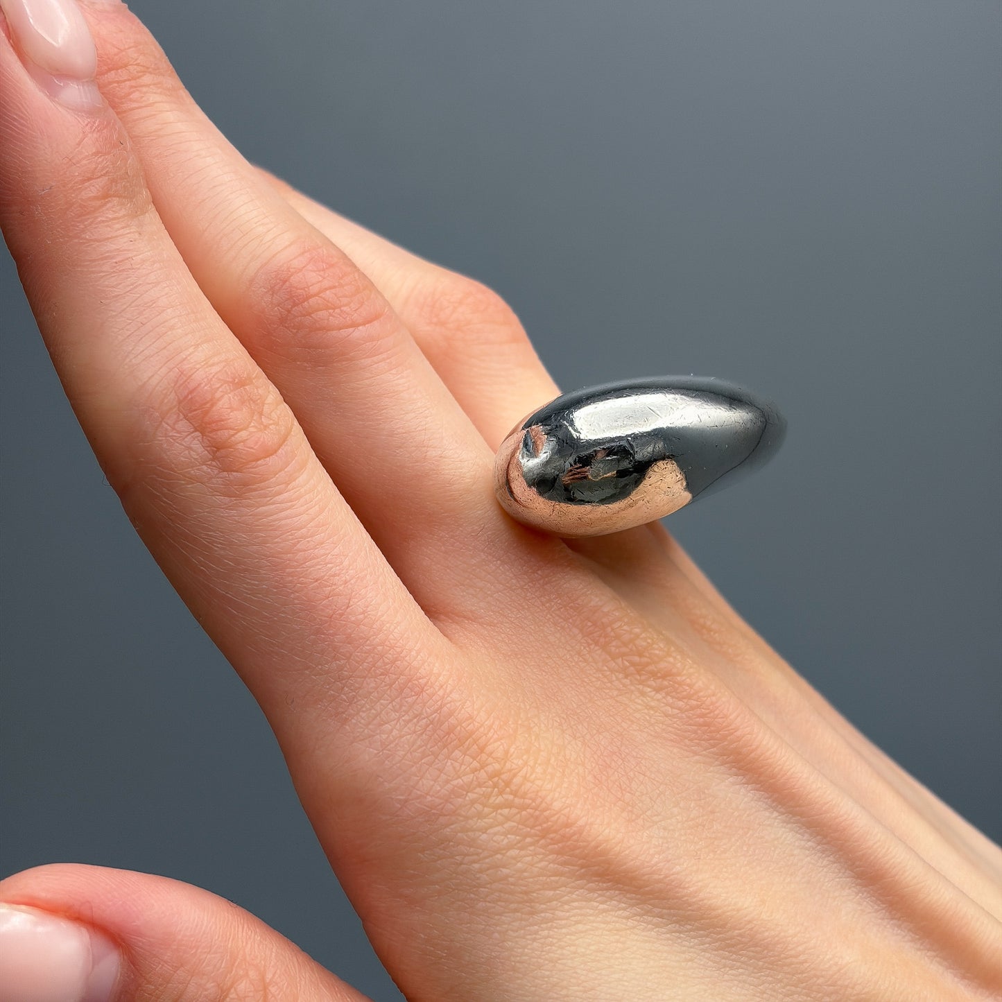 Estate Sterling Silver Statement Ring by Montserrat Guardiola