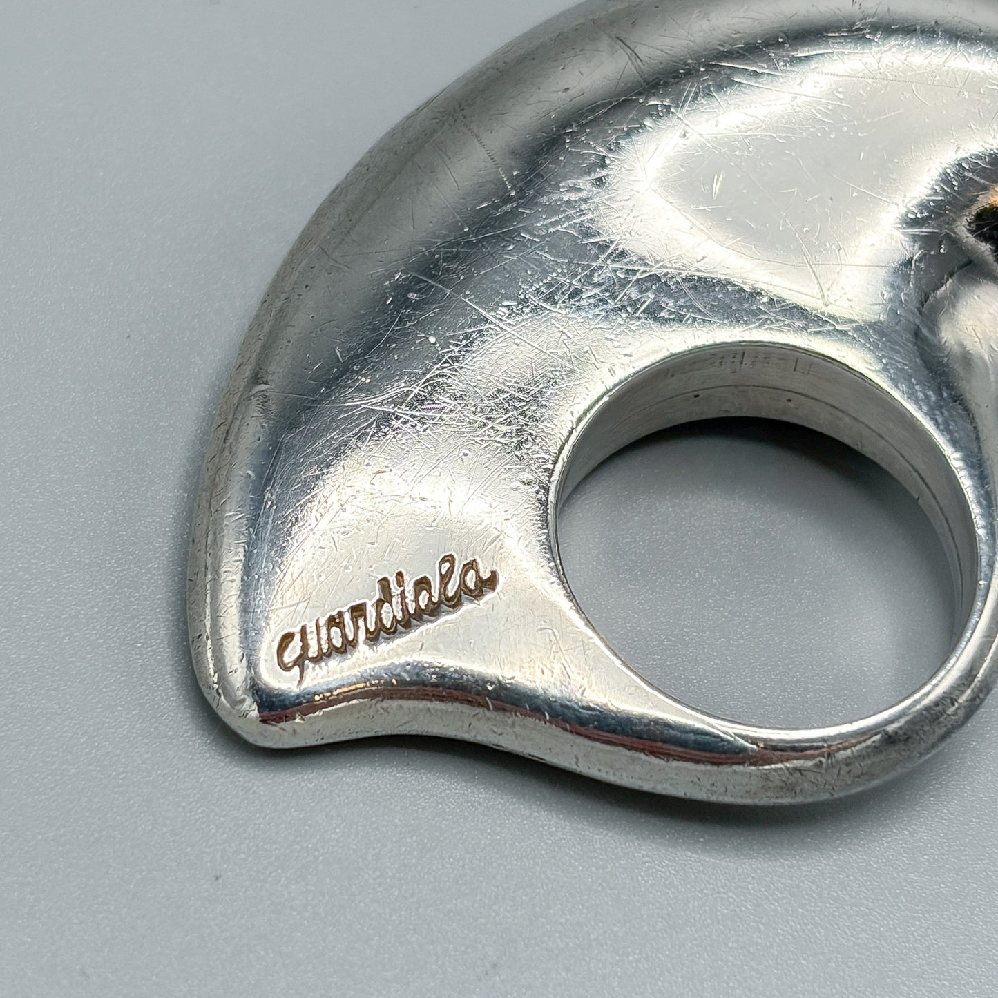 Estate Sterling Silver Statement Ring by Montserrat Guardiola