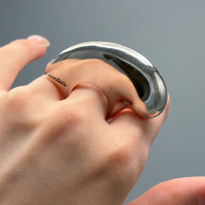 Estate Sterling Silver Statement Ring by Montserrat Guardiola