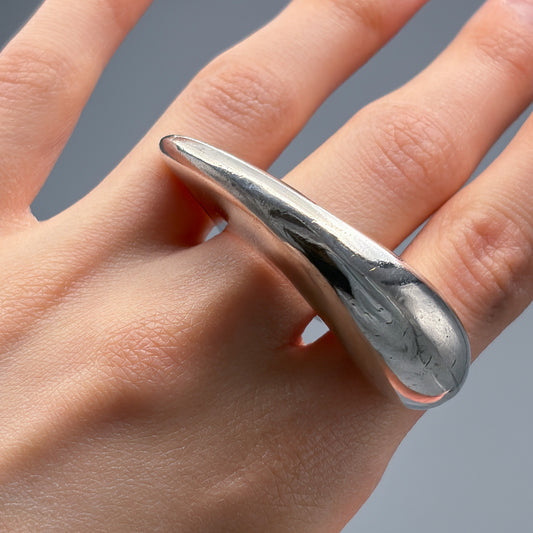 Estate Sterling Silver Statement Ring by Montserrat Guardiola