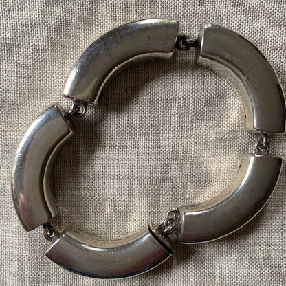 Estate Georg Jensen Modern Sterling Bracelet by Astrid Fog, Design No. 216