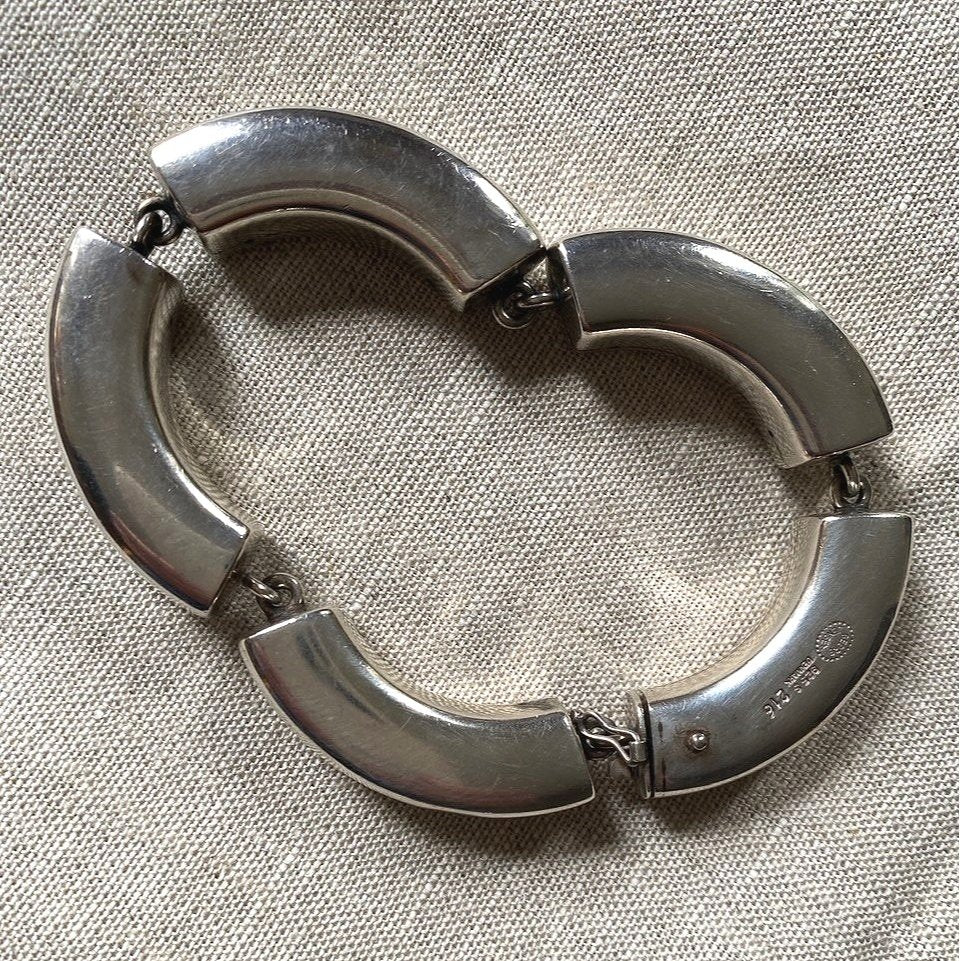 Estate Georg Jensen Modern Sterling Bracelet by Astrid Fog, Design No. 216