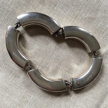 Estate Georg Jensen Modern Sterling Bracelet by Astrid Fog, Design No. 216