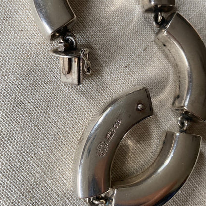 Estate Georg Jensen Modern Sterling Bracelet by Astrid Fog, Design No. 216