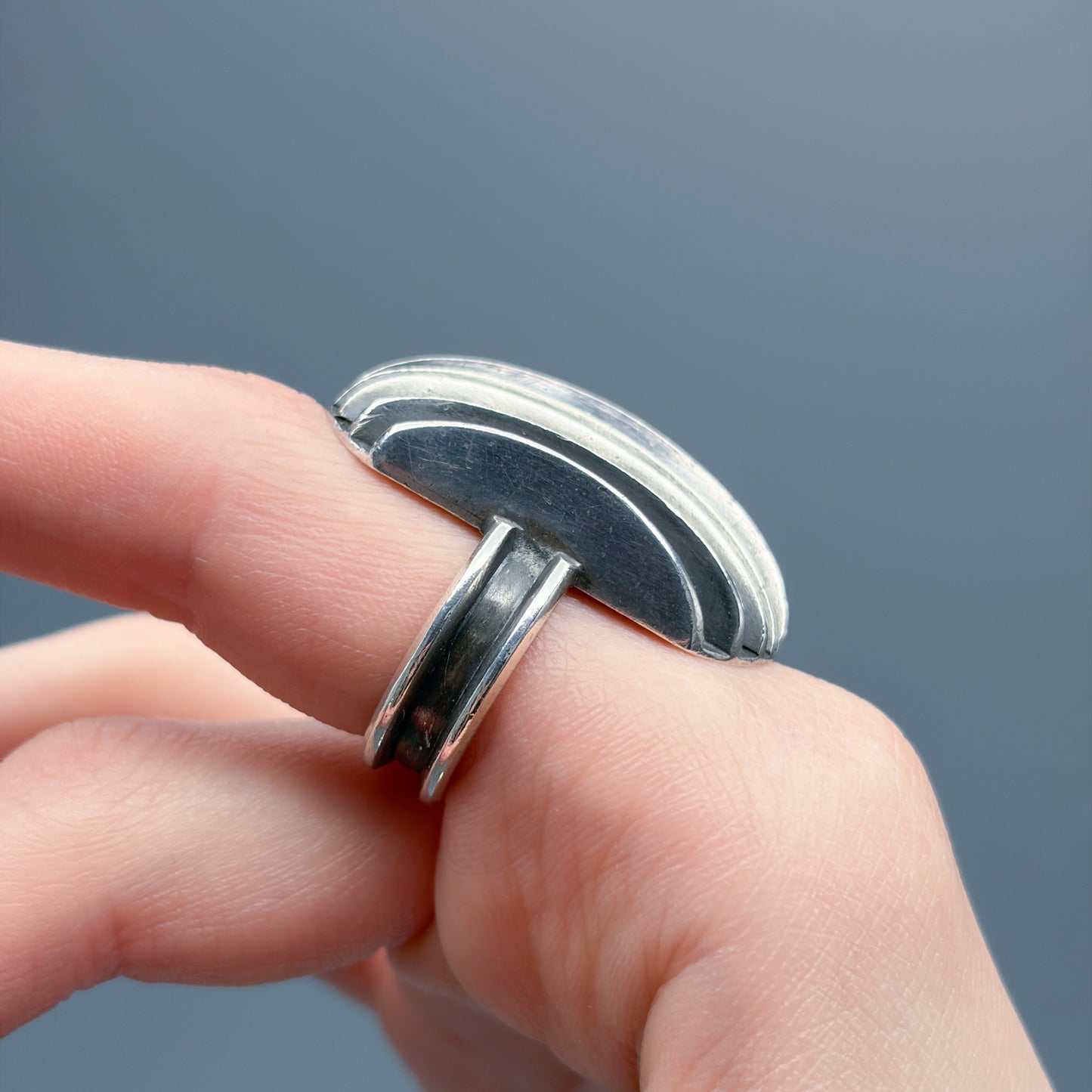 Estate Sterling Silver Statement Ring by Heidi Nahser Fink