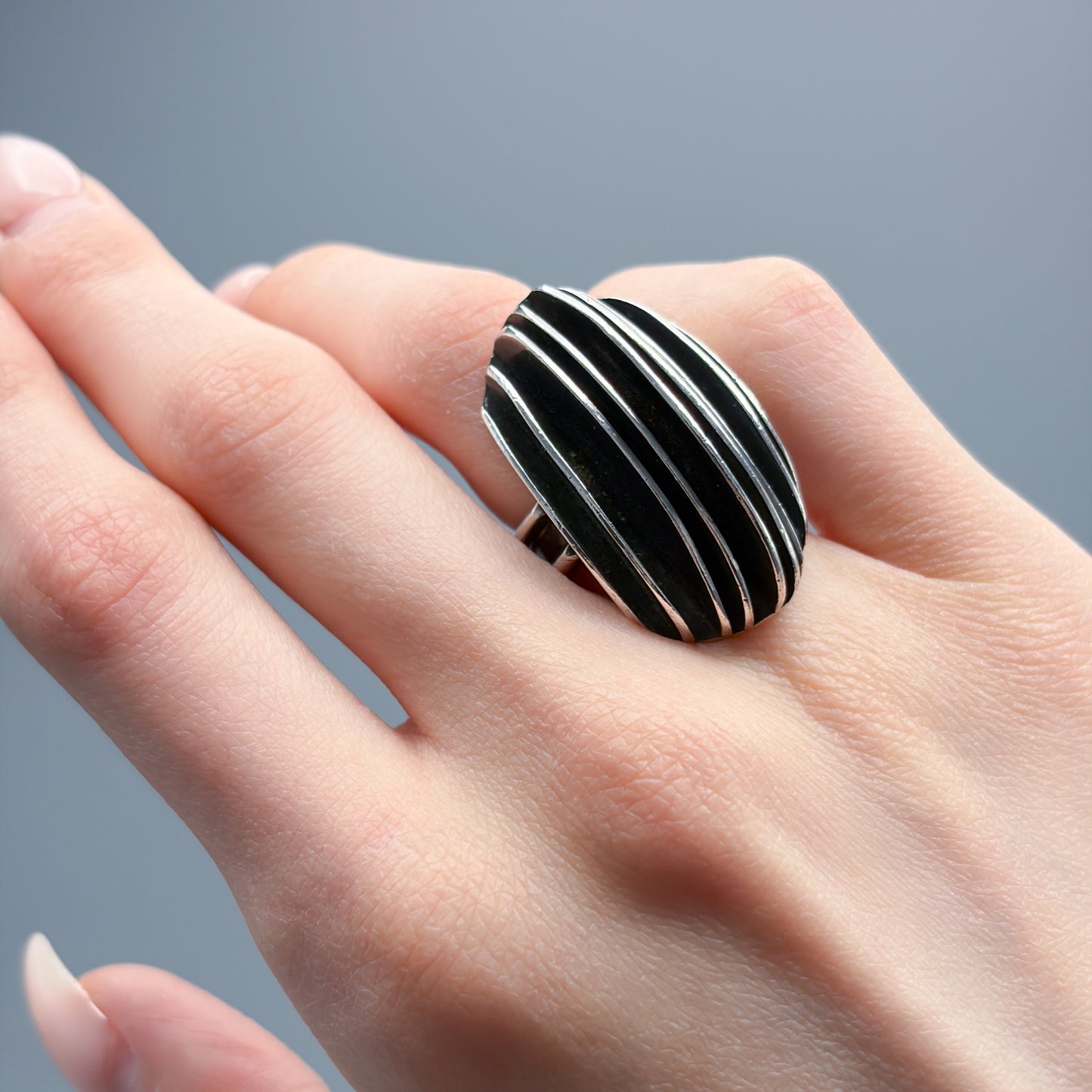 Estate Sterling Silver Statement Ring by Heidi Nahser Fink