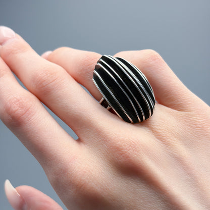Estate Sterling Silver Statement Ring by Heidi Nahser Fink
