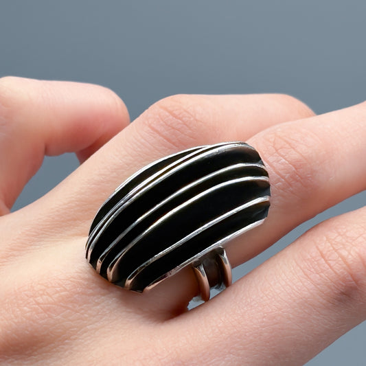 Estate Sterling Silver Statement Ring by Heidi Nahser Fink