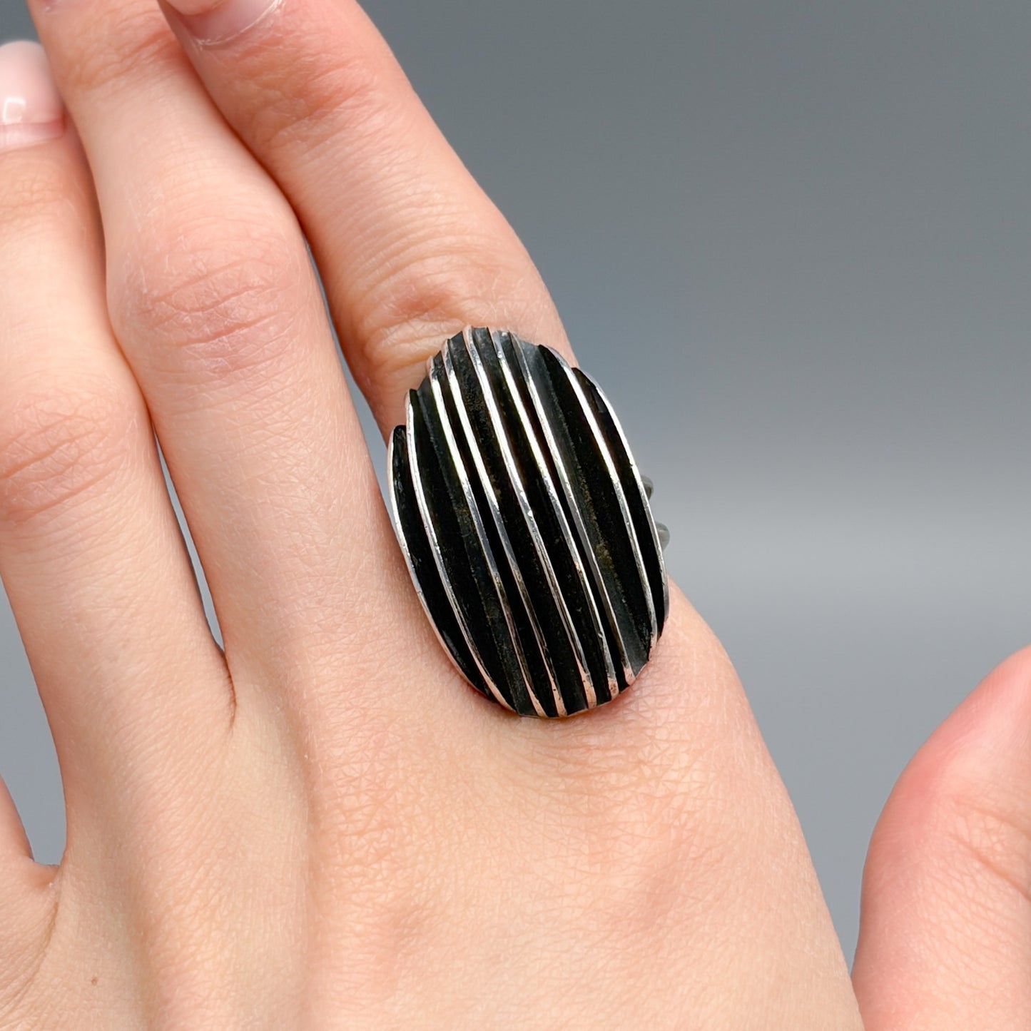 Estate Sterling Silver Statement Ring by Heidi Nahser Fink