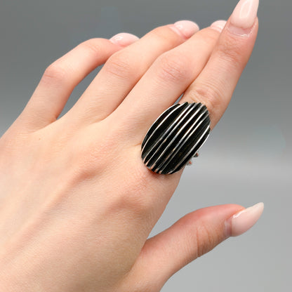 Estate Sterling Silver Statement Ring by Heidi Nahser Fink