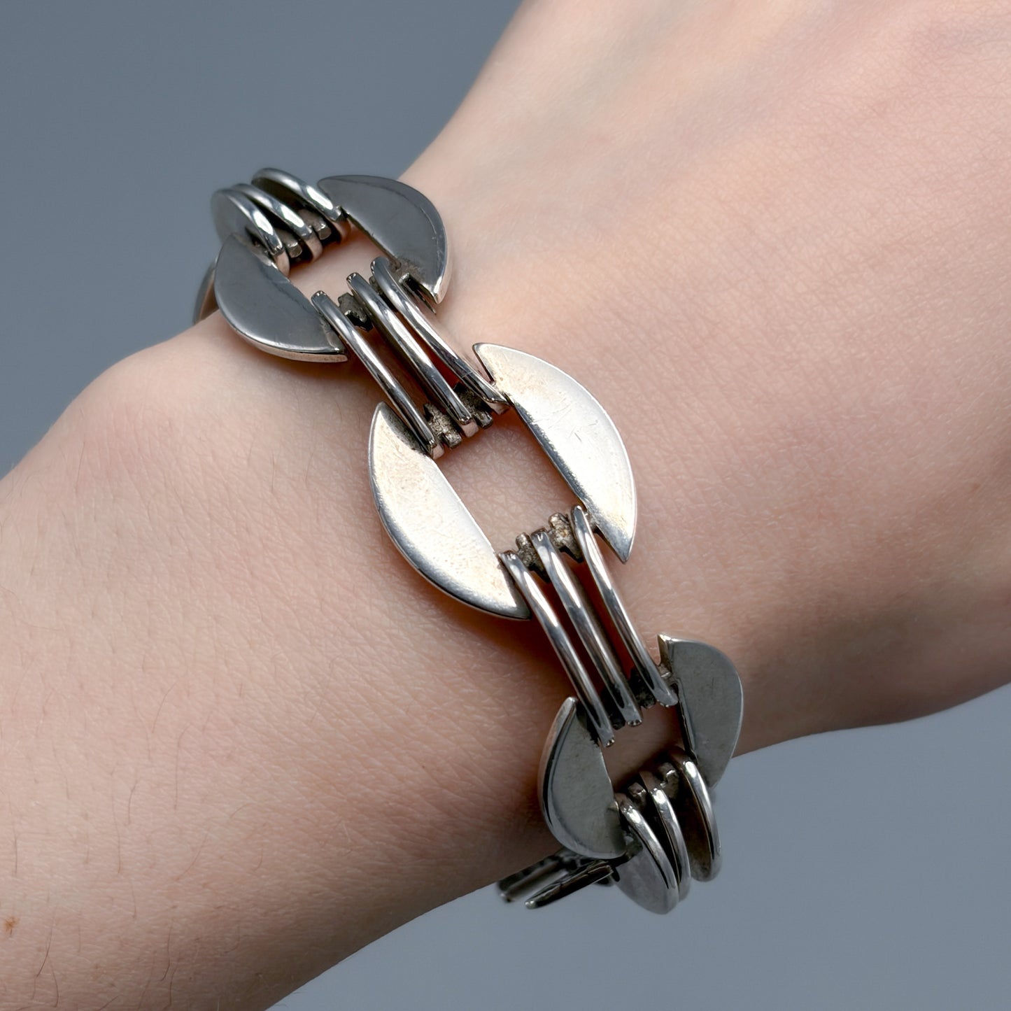 Estate Sterling Silver Bracelet by Parisina
