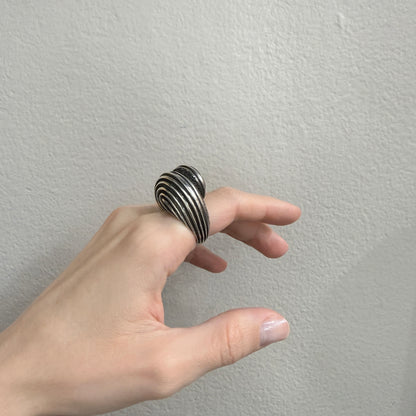 Estate Sterling Silver Snail Shell Ring