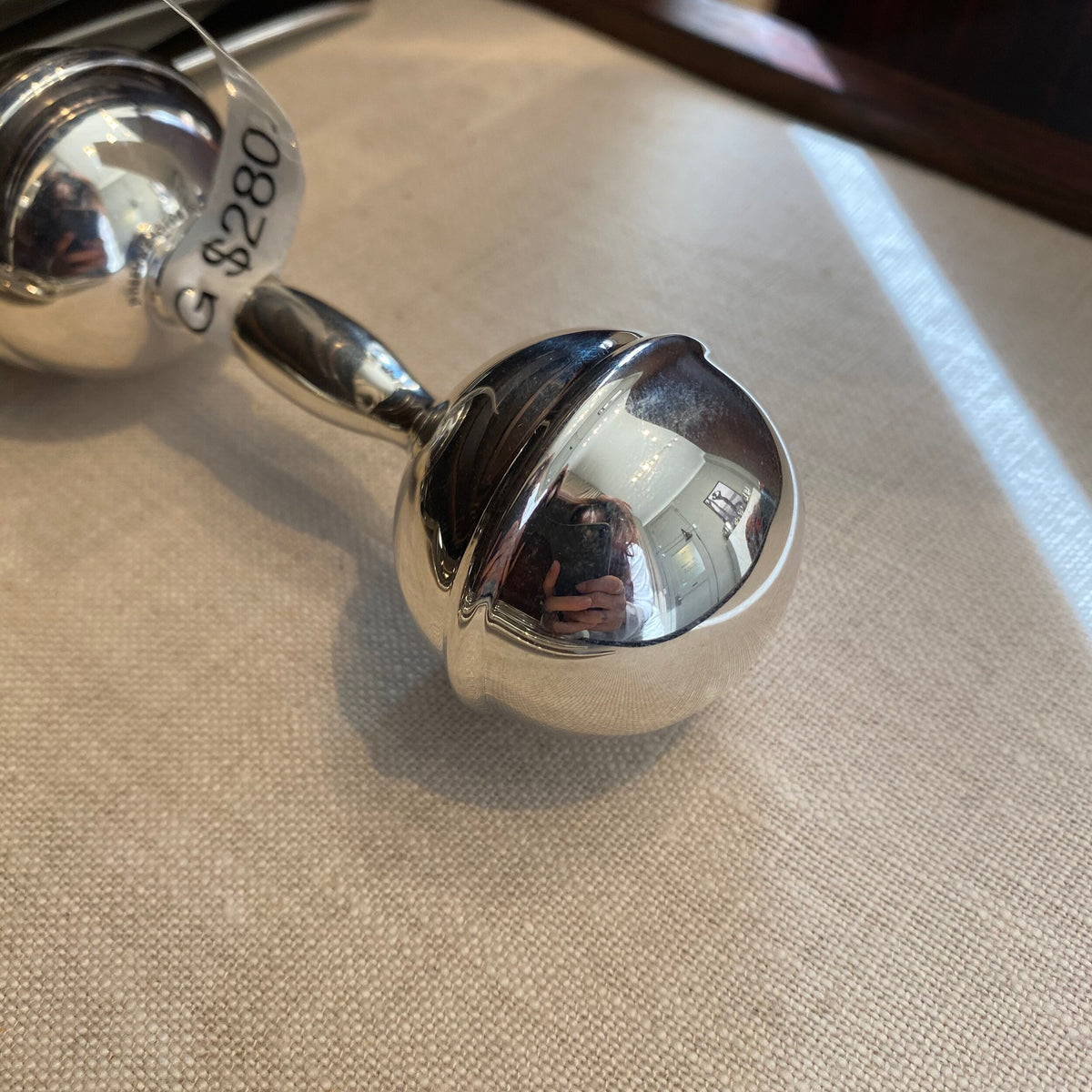 Reed Rattle Reed & Barton Sterling Silver Baby Rattle – Gallery 925