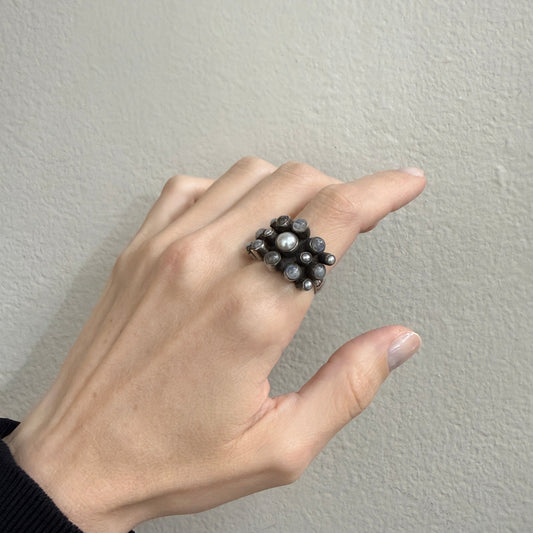 Estate Sterling Silver Moonstone Ring