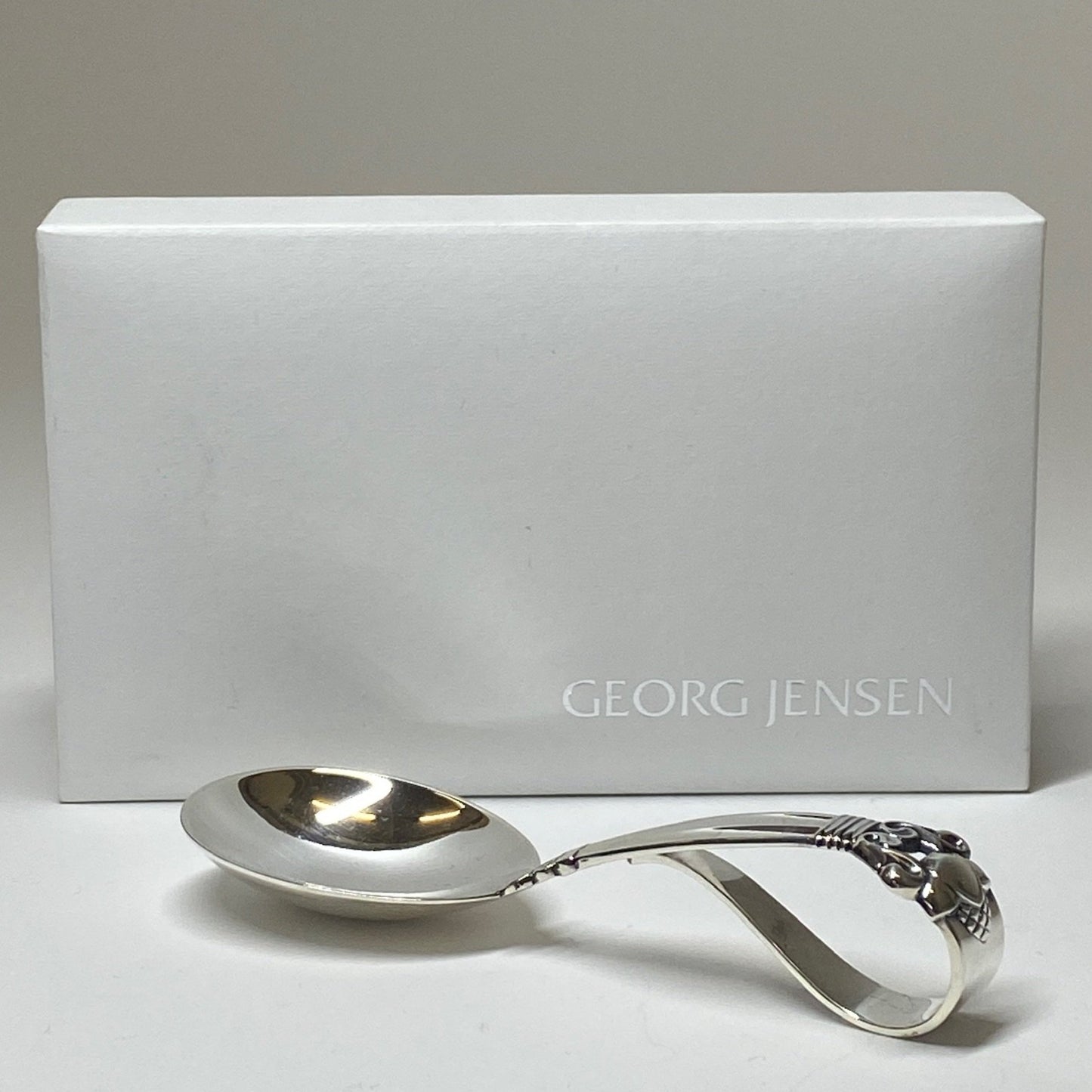 Georg Jensen Curved Acorn Baby Spoon